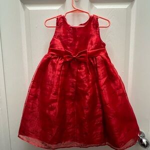 Elegant Red Holiday Dress
